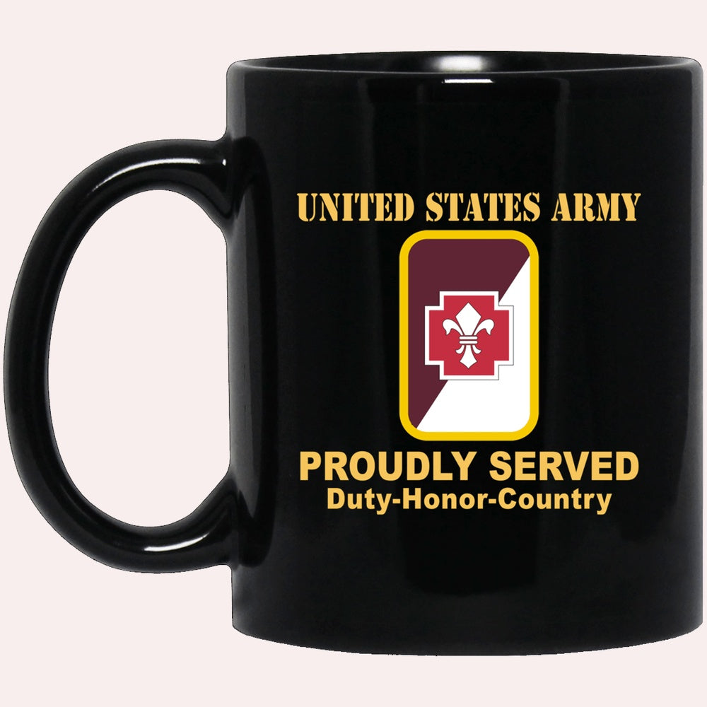 Us Army Mug, Veterans Mug, US Army 62ND MEDICAL BRIGADE CSIB  Black Mug, Us Army Coffee Mug, Military Coffee Mugs