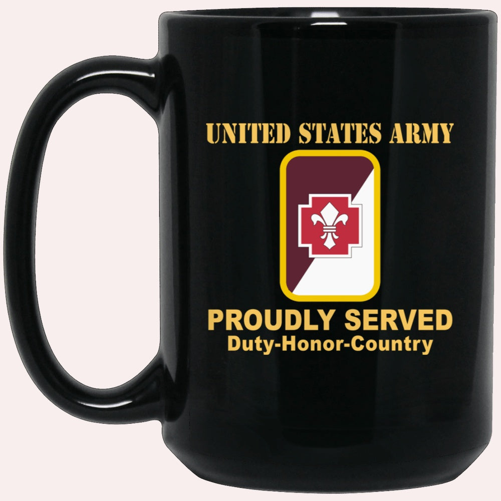 Us Army Mug, Veterans Mug, US Army 62ND MEDICAL BRIGADE CSIB  Black Mug, Us Army Coffee Mug, Military Coffee Mugs