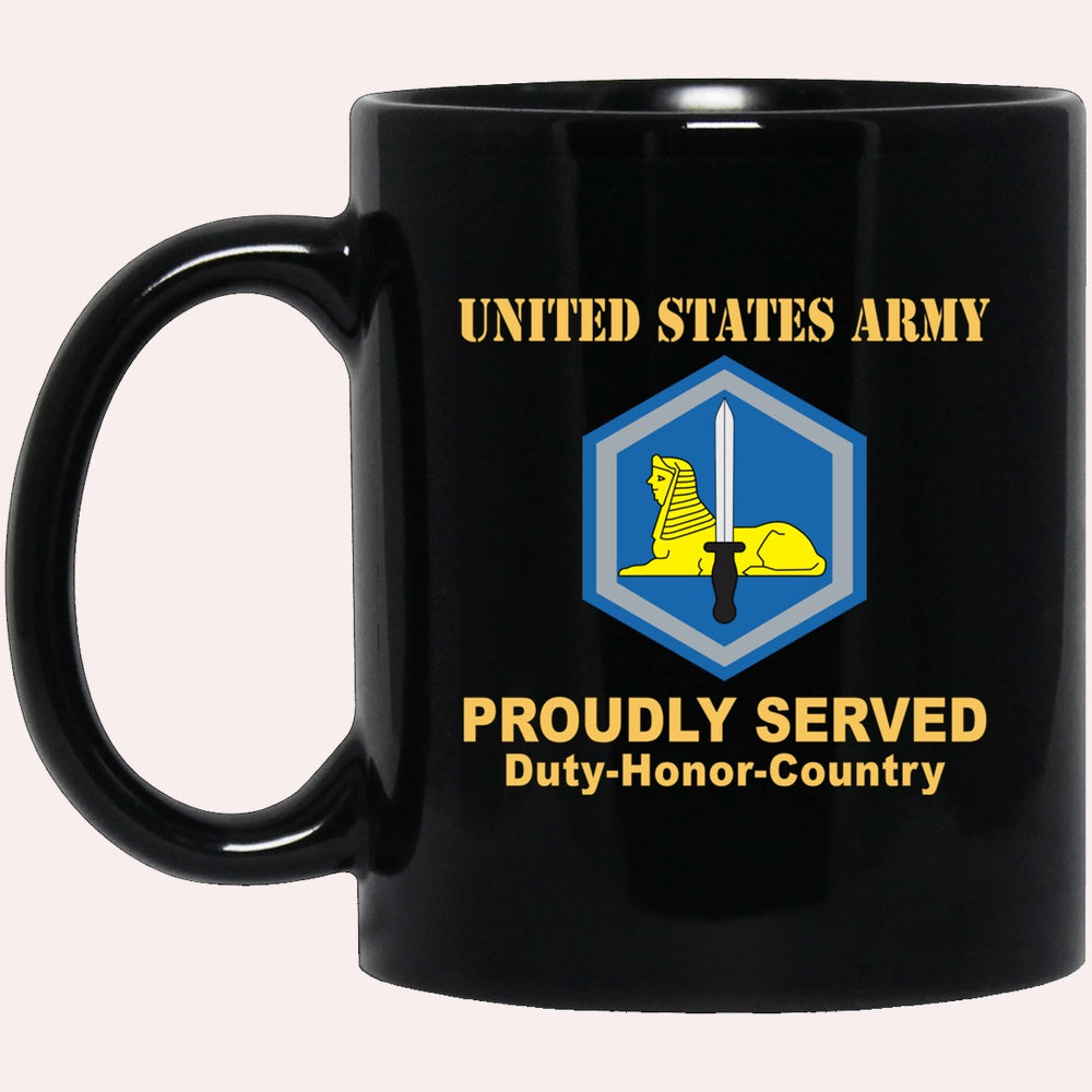Us Army Mug, Veterans Mug, US Army 66TH MILITARY INTELLIGENCE BRIGADE  Black Mug, Us Army Coffee Mug, Military Coffee Mugs
