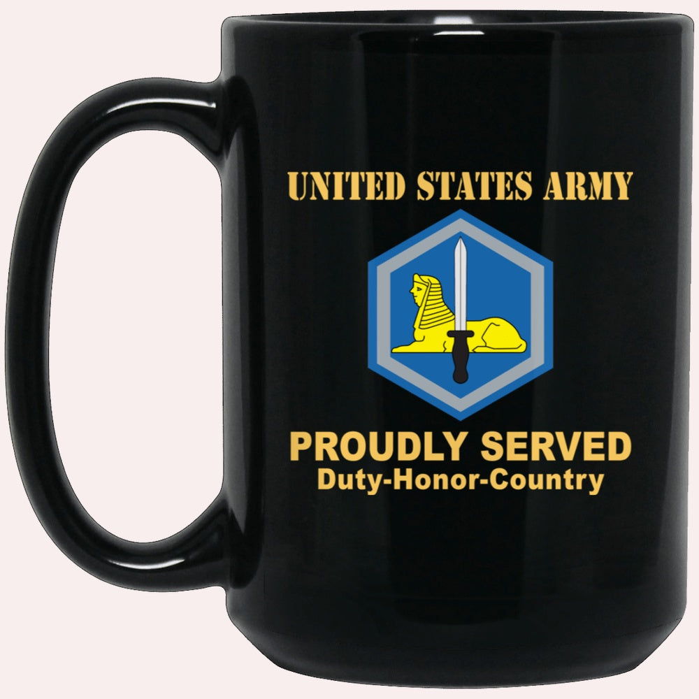 Us Army Mug, Veterans Mug, US Army 66TH MILITARY INTELLIGENCE BRIGADE  Black Mug, Us Army Coffee Mug, Military Coffee Mugs