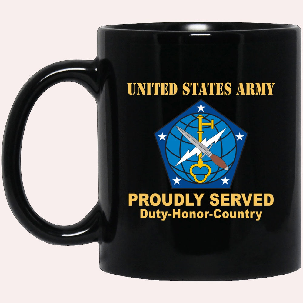 Us Army Mug, Veterans Mug, US Army 704TH MILITARY INTELLIGENCE BRIGADE Black Mug, Us Army Coffee Mug, Military Coffee Mugs