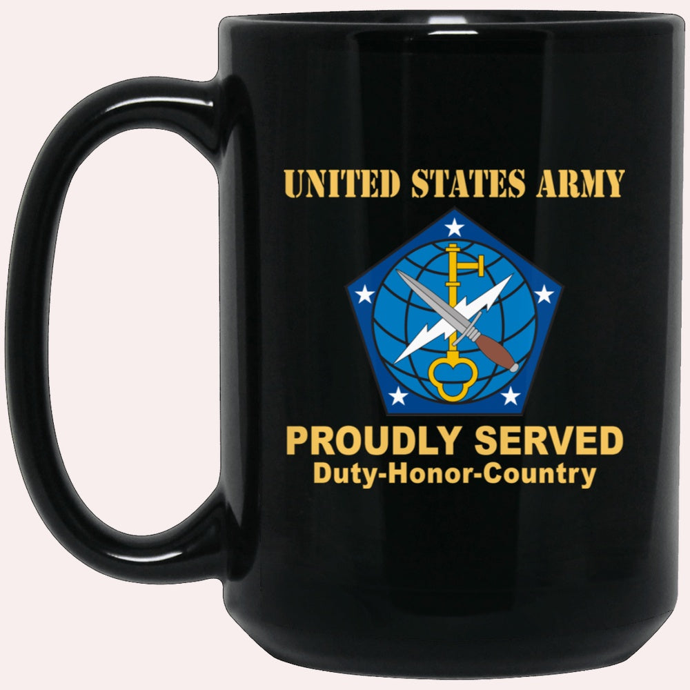 Us Army Mug, Veterans Mug, US Army 704TH MILITARY INTELLIGENCE BRIGADE Black Mug, Us Army Coffee Mug, Military Coffee Mugs
