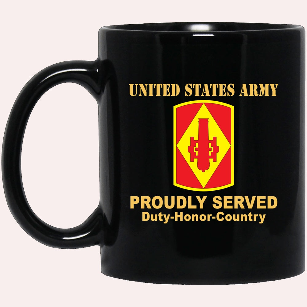 Us Army Mug, Veterans Mug, US Army 75TH FIRES BRIGADE  Black Mug, Us Army Coffee Mug, Military Coffee Mugs