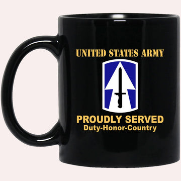 Us Army Mug, Veterans Mug, US Army 76TH INFANTRY BRIGADE COMBAT TEAM  Black Mug, Us Army Coffee Mug, Military Coffee Mugs