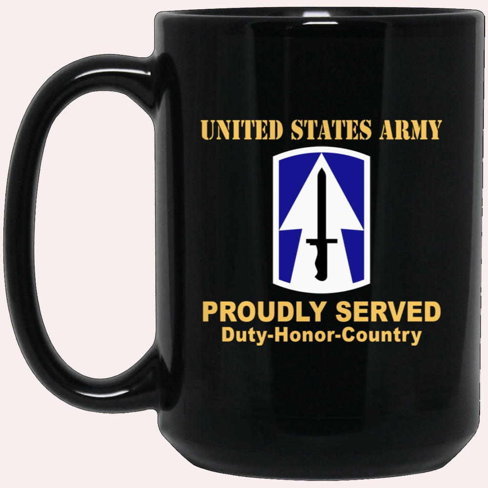 Us Army Mug, Veterans Mug, US Army 76TH INFANTRY BRIGADE COMBAT TEAM  Black Mug, Us Army Coffee Mug, Military Coffee Mugs