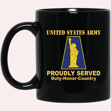 Us Army Mug, Veterans Mug, US Army 77TH SUSTAINMENT BRIGADE  Black Mug, Us Army Coffee Mug, Military Coffee Mugs