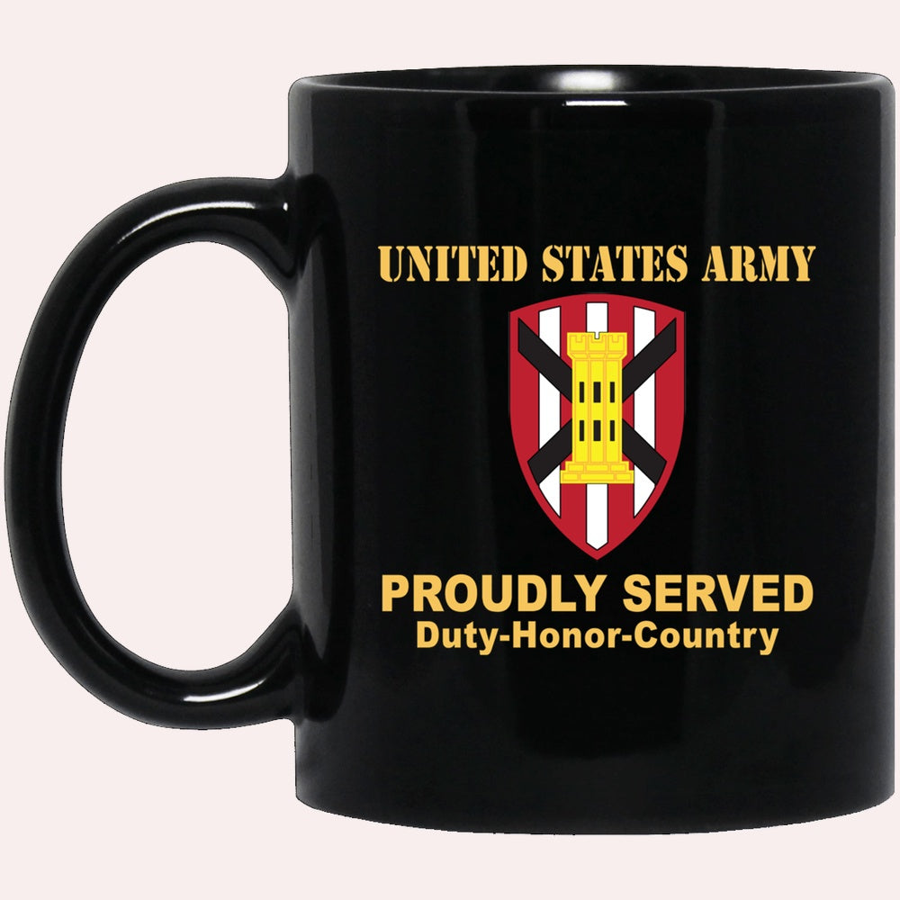 Us Army Mug, Veterans Mug, US Army 7TH ENGINEER BRIGADE Black Mug, Us Army Coffee Mug, Military Coffee Mugs
