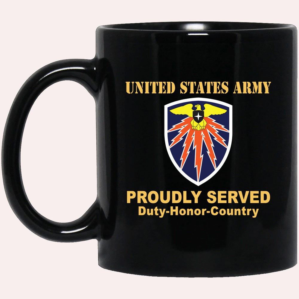 Us Army Mug, Veterans Mug, US Army 7TH SIGNAL COMMAND Black Mug, Us Army Coffee Mug, Military Coffee Mugs