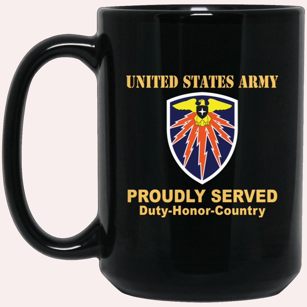 Us Army Mug, Veterans Mug, US Army 7TH SIGNAL COMMAND Black Mug, Us Army Coffee Mug, Military Coffee Mugs