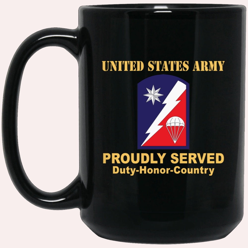 Us Army Mug, Veterans Mug, US Army 82 SUSTAINMENT BRIGADE  Black Mug, Us Army Coffee Mug, Military Coffee Mugs