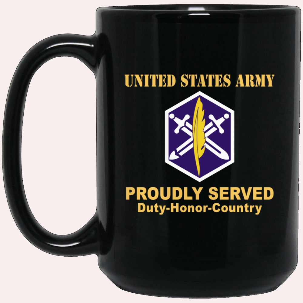 Us Army Mug, Veterans Mug, US Army 85TH CIVIL AFFAIRS BRIGADE  Black Mug, Us Army Coffee Mug, Military Coffee Mugs