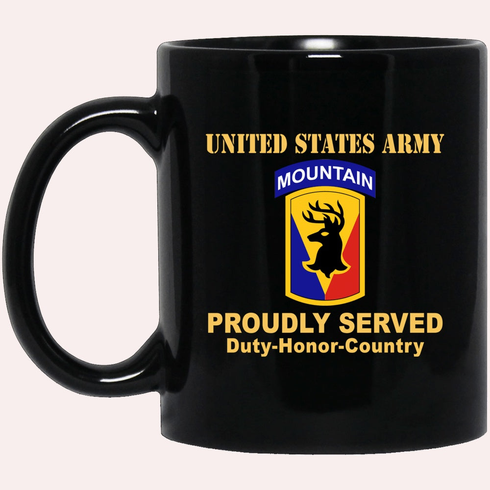 Us Army Mug, Veterans Mug, US Army 86TH INFANTRY BRIGADE COMBAT TEAM  Black Mug, Us Army Coffee Mug, Military Coffee Mugs
