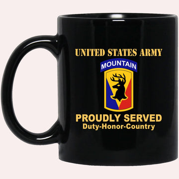 Us Army Mug, Veterans Mug, US Army 86TH INFANTRY BRIGADE COMBAT TEAM  Black Mug, Us Army Coffee Mug, Military Coffee Mugs