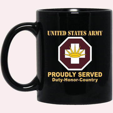 Us Army Mug, Veterans Mug, US Army 8TH MEDICAL BRIGADE Black Mug, Us Army Coffee Mug, Military Coffee Mugs