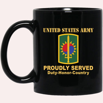 Us Army Mug, Veterans Mug, US Army 8TH MILITARY POLICE BRIGADE Black Mug, Us Army Coffee Mug, Military Coffee Mugs