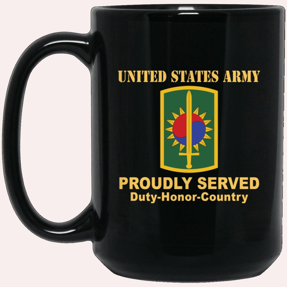 Us Army Mug, Veterans Mug, US Army 8TH MILITARY POLICE BRIGADE Black Mug, Us Army Coffee Mug, Military Coffee Mugs