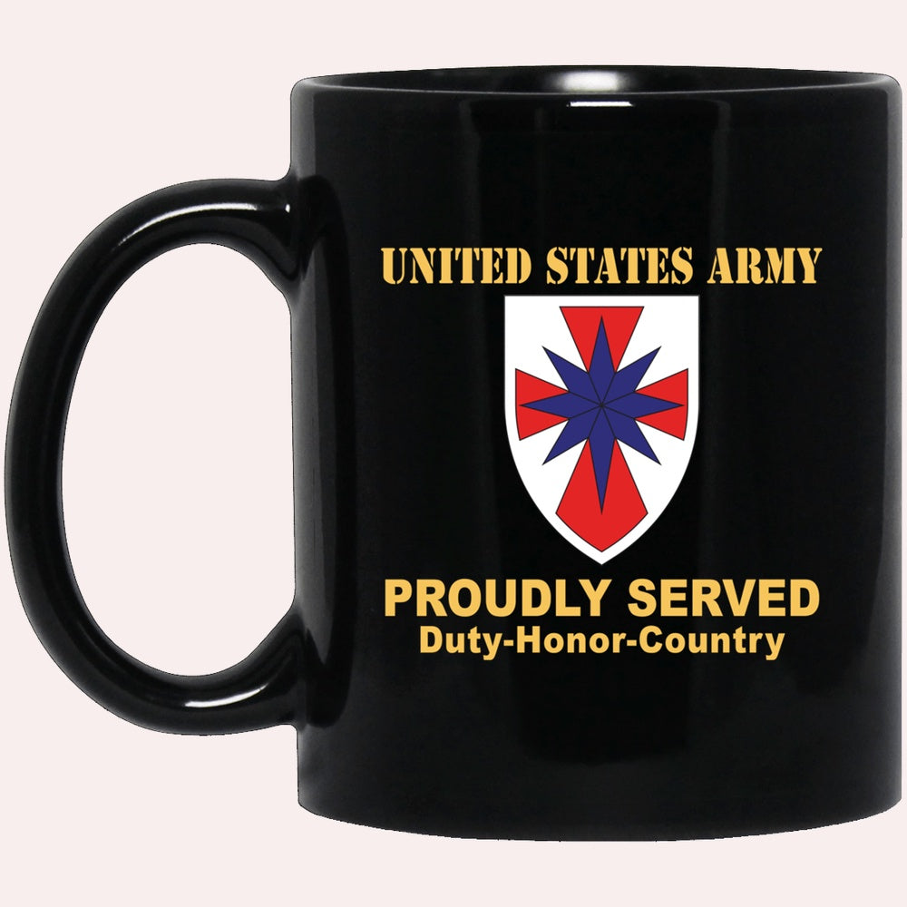 Us Army Mug, Veterans Mug, US Army 8TH SUSTAINMENT COMMAND Black Mug, Us Army Coffee Mug, Military Coffee Mugs