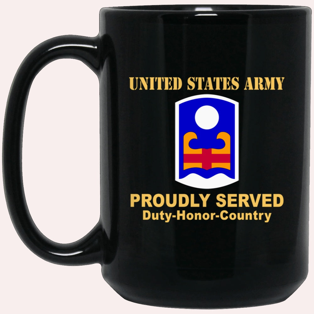 Us Army Mug, Veterans Mug, US Army 92 INFANTRY BRIGADE  Black Mug, Us Army Coffee Mug, Military Coffee Mugs