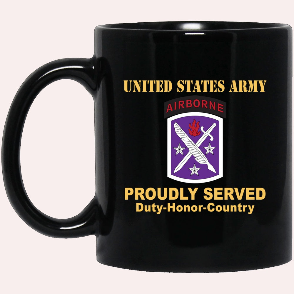 Us Army Mug, Veterans Mug, US Army 95TH CIVIL AFFAIRS BRIGADE  Black Mug, Us Army Coffee Mug, Military Coffee Mugs