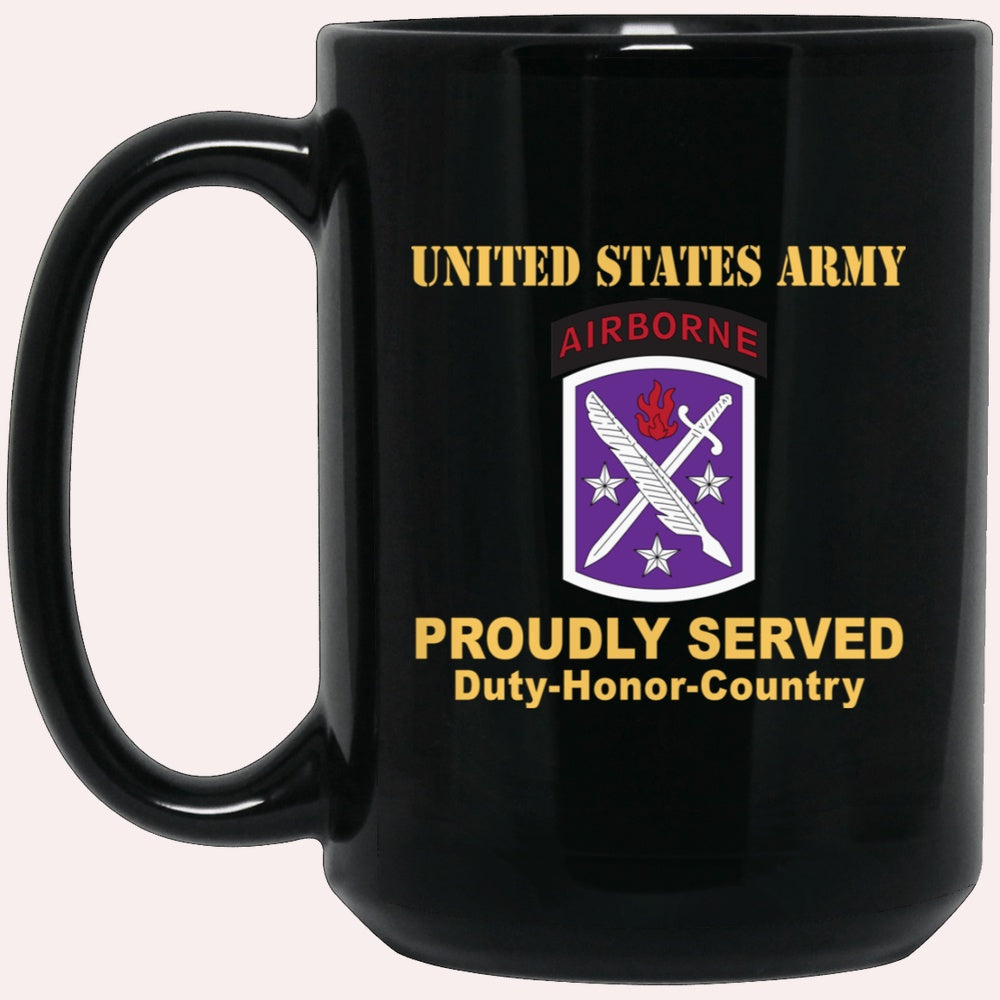 Us Army Mug, Veterans Mug, US Army 95TH CIVIL AFFAIRS BRIGADE  Black Mug, Us Army Coffee Mug, Military Coffee Mugs