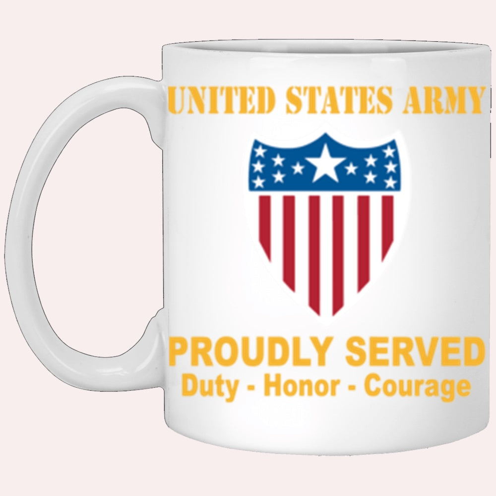 Us Army Mug, Veterans Mug, US Army Adjutant General Corps Proudly Served Core Values White Mug