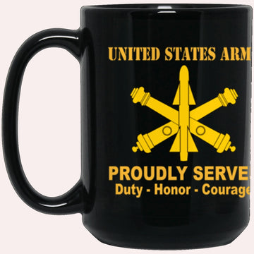 Us Army Mug, Veterans Mug, US Army Air Defense Artillery Proudly Served Core Values Black Mug, Us Army Coffee Mug, Military Coffee Mugs