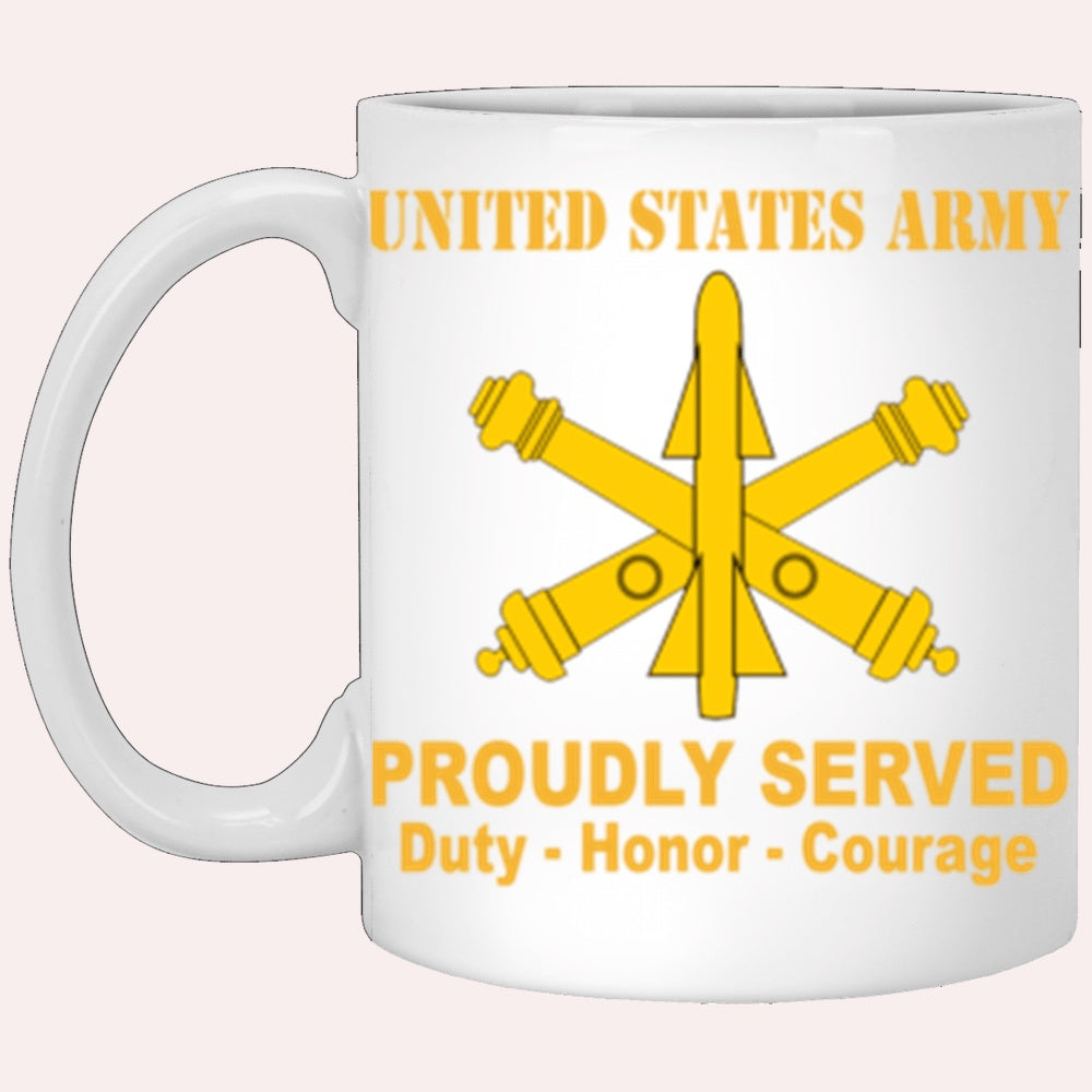 Us Army Mug, Veterans Mug, US Army Air Defense Artillery Proudly Served Core Values White Mug, Us Army Coffee Mug, Military Coffee Mugs