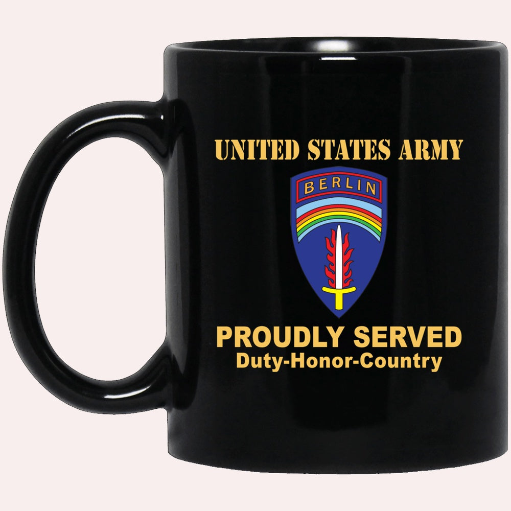 Us Army Mug, Veterans Mug, US Army BERLIN COMMAND Black Mug, Us Army Coffee Mug, Military Coffee Mugs