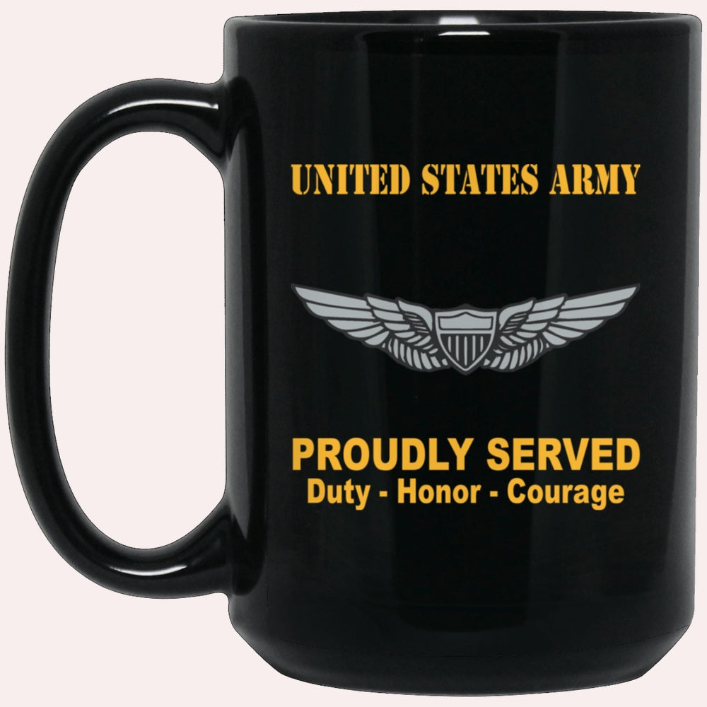 Us Army Mug, Veterans Mug, US Army Basic Aviator Badge Mug, Us Army Coffee Mug, Military Coffee Mugs