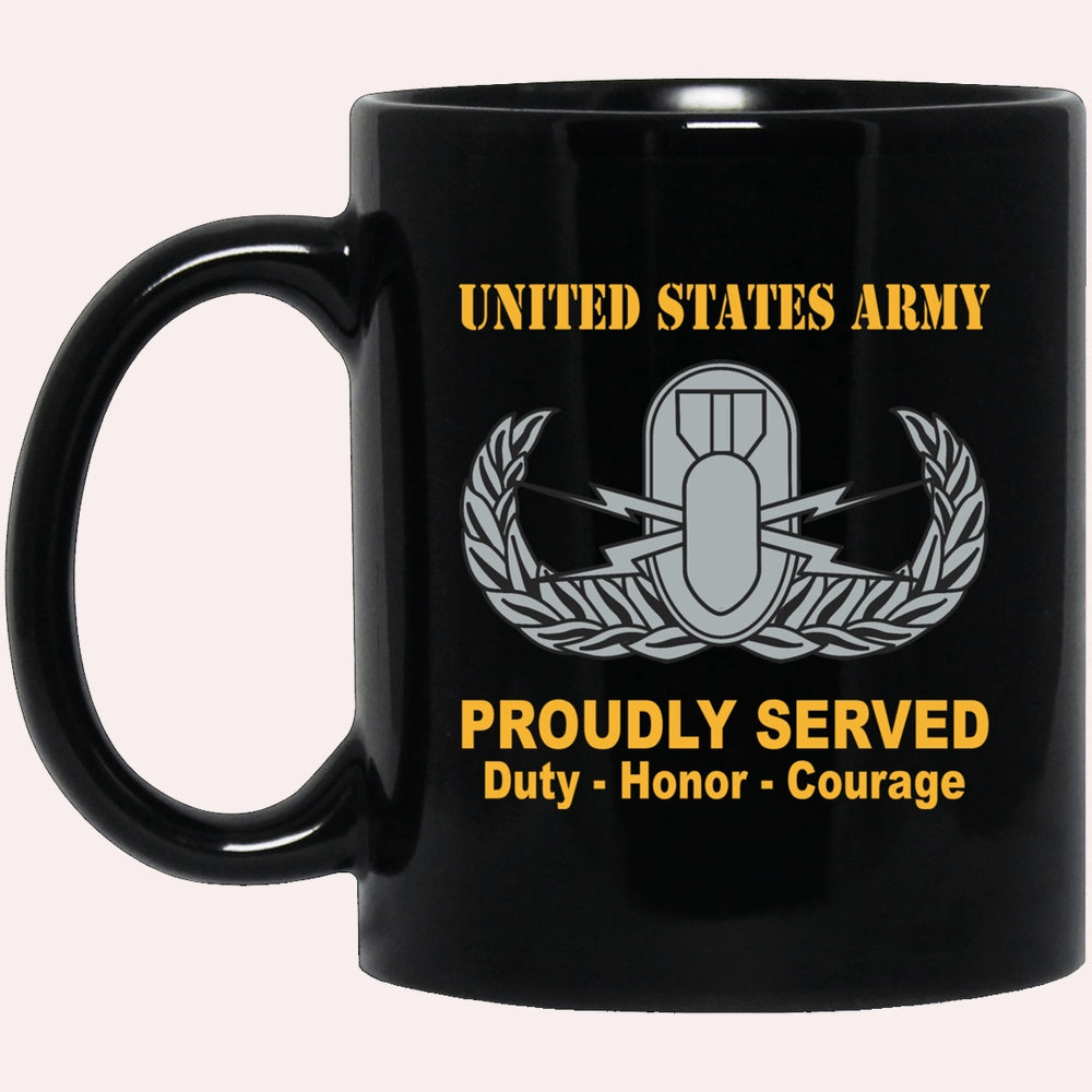 Us Army Mug, Veterans Mug, US Army Basic Explosive Ordnance Disposal Badge Mug, Us Army Coffee Mug, Military Coffee Mugs