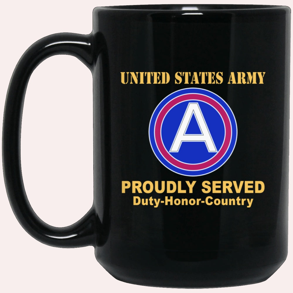 Us Army Mug, Veterans Mug, US Army CENTRAL CSIB Black Mug, Us Army Coffee Mug, Military Coffee Mugs