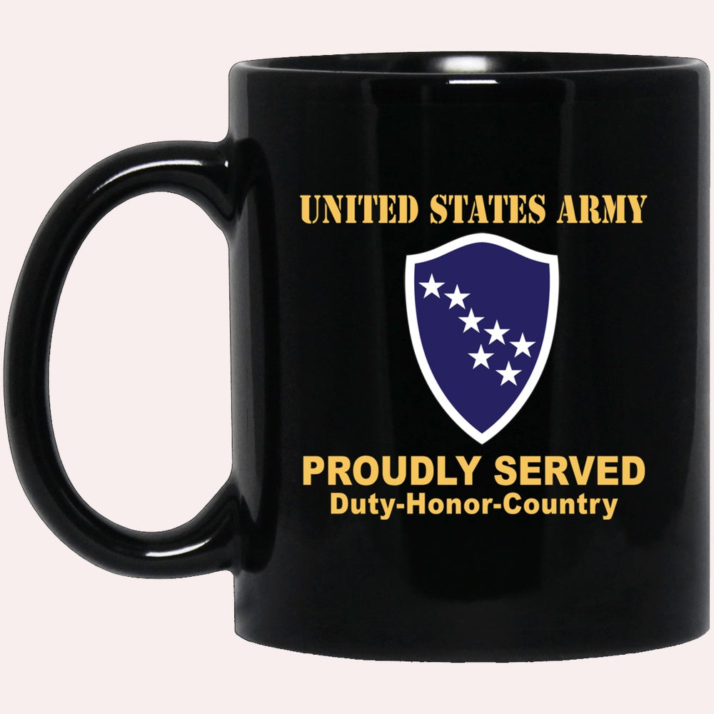 Us Army Mug, Veterans Mug, US Army CSIB ALASKA ARMY NG ELEMENT JOINT FORCES HEADQUARTERS Black Mug