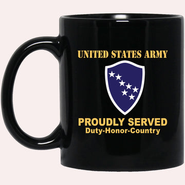 Us Army Mug, Veterans Mug, US Army CSIB ALASKA ARMY NG ELEMENT JOINT FORCES HEADQUARTERS Black Mug