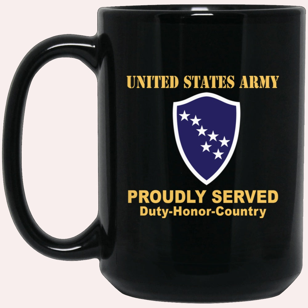 Us Army Mug, Veterans Mug, US Army CSIB ALASKA ARMY NG ELEMENT JOINT FORCES HEADQUARTERS Black Mug