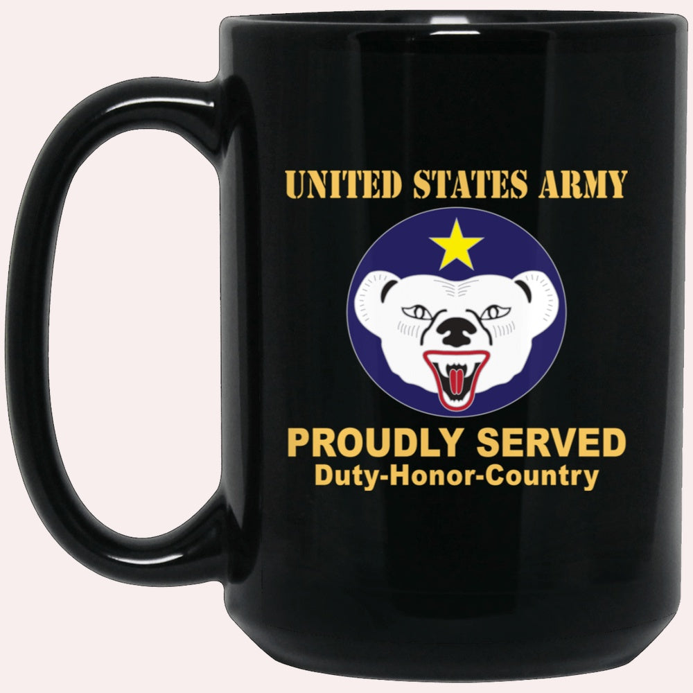 Us Army Mug, Veterans Mug, US Army CSIB ALASKA Black Mug, Us Army Coffee Mug, Military Coffee Mugs