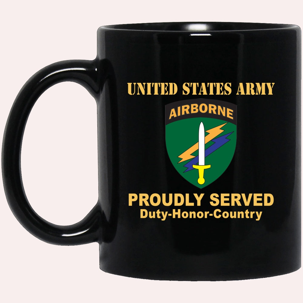 Us Army Mug, Veterans Mug, US Army CSIB CIVIL AFFAIRS AND PSYCHOLOGICAL OPERATIONS COMMAND Black Mug