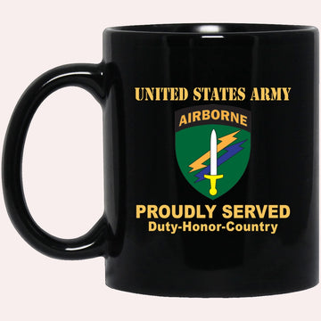 Us Army Mug, Veterans Mug, US Army CSIB CIVIL AFFAIRS AND PSYCHOLOGICAL OPERATIONS COMMAND Black Mug