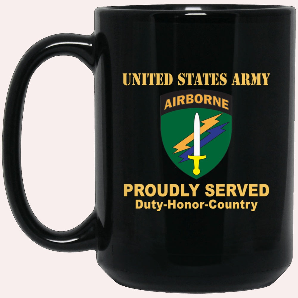Us Army Mug, Veterans Mug, US Army CSIB CIVIL AFFAIRS AND PSYCHOLOGICAL OPERATIONS COMMAND Black Mug