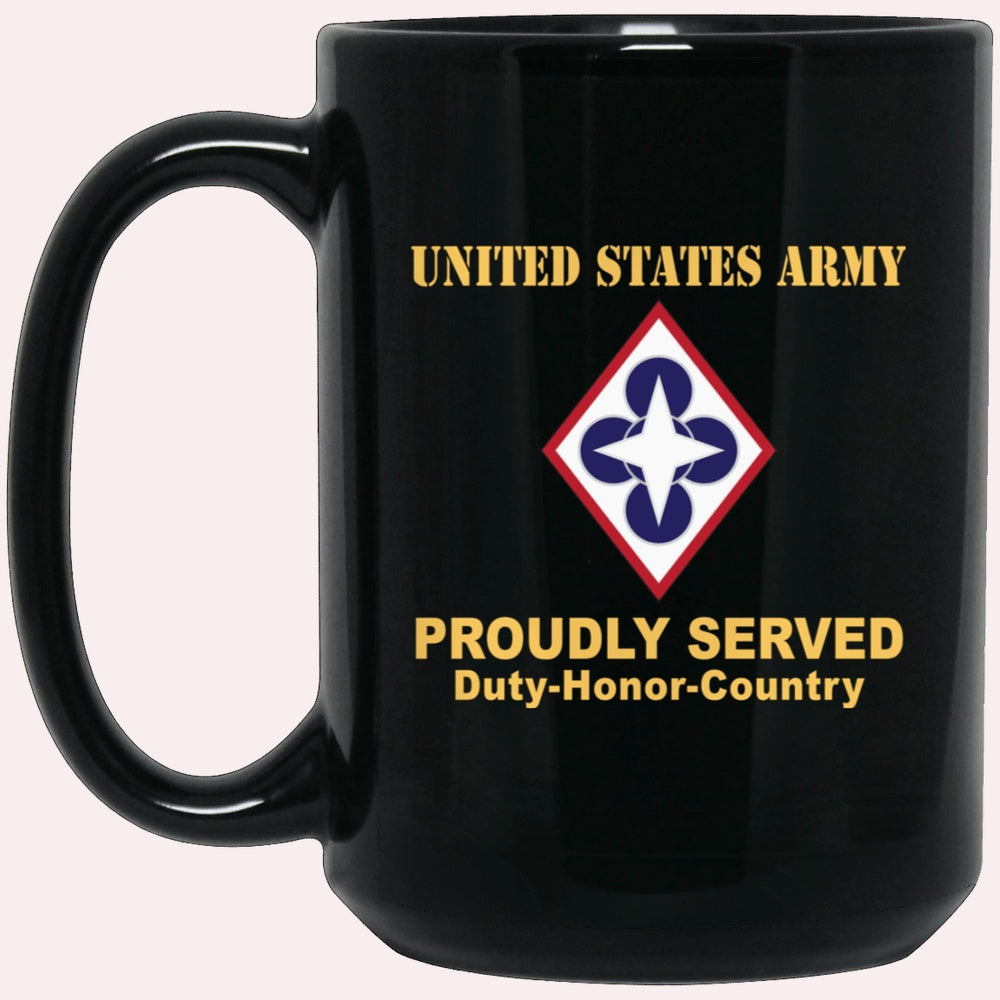 Us Army Mug, Veterans Mug, US Army CSIB COMBINED ARMS SUPPORT COMMAND Black Mug, Us Army Coffee Mug, Military Coffee Mugs