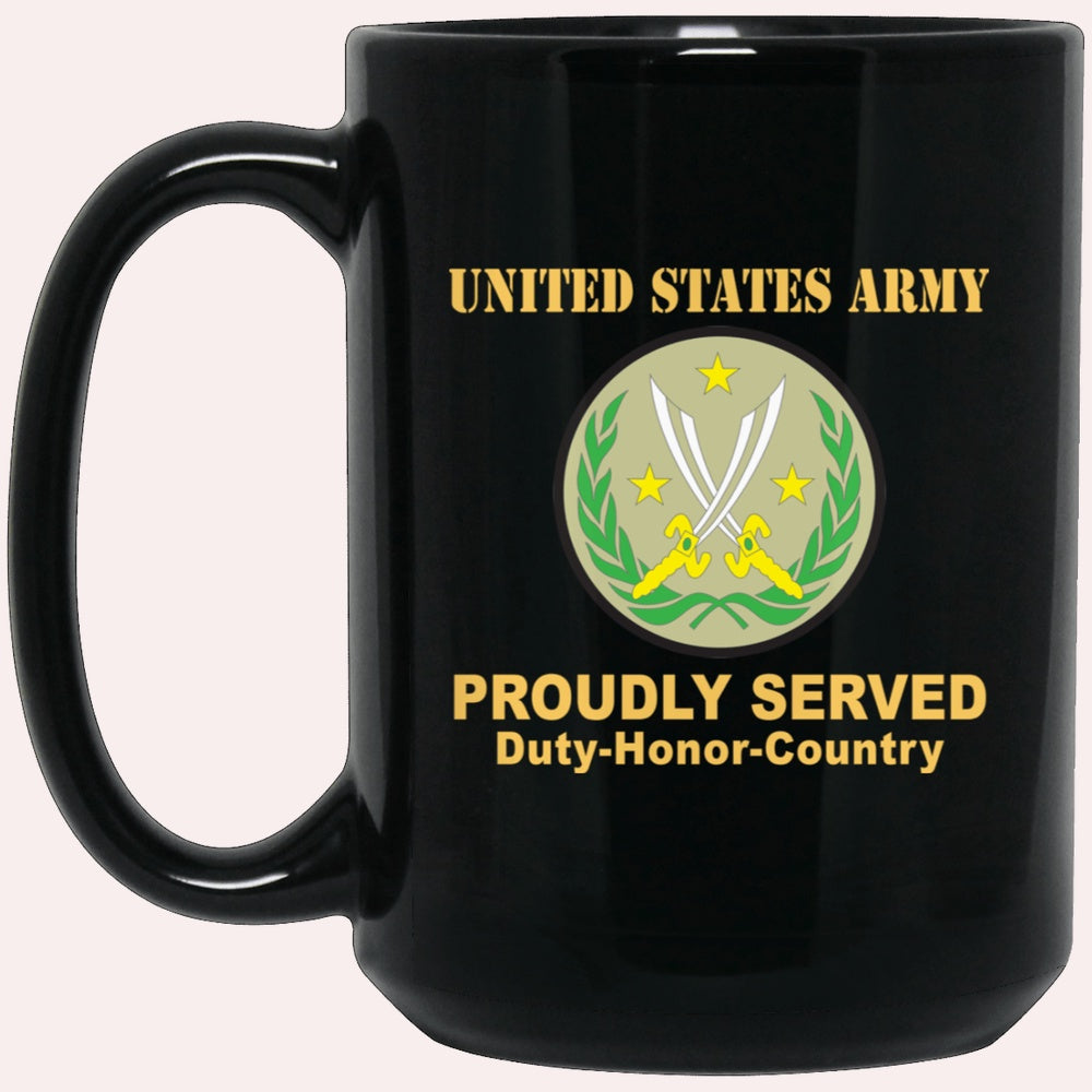 Us Army Mug, Veterans Mug, US Army CSIB COMBINED JOINT TASK FORCE  OPERATION INHERENT RESOLVE Black Mug