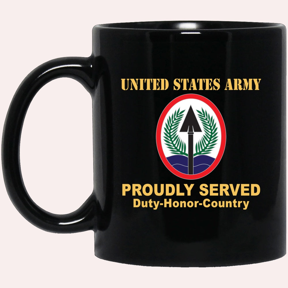 Us Army Mug, Veterans Mug, US Army CSIB ELEMENT MULTI NATIONAL CORPS IRAQ Black Mug, Us Army Coffee Mug, Military Coffee Mugs