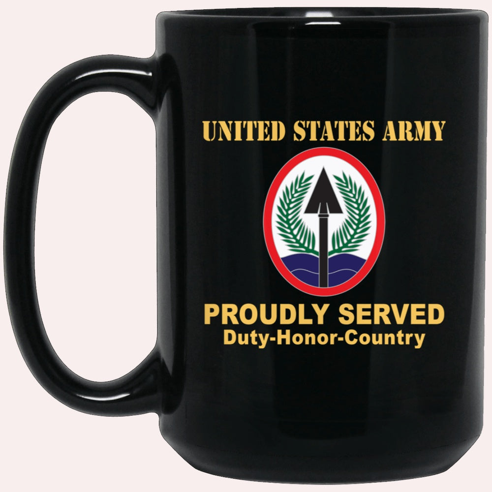 Us Army Mug, Veterans Mug, US Army CSIB ELEMENT MULTI NATIONAL CORPS IRAQ Black Mug, Us Army Coffee Mug, Military Coffee Mugs