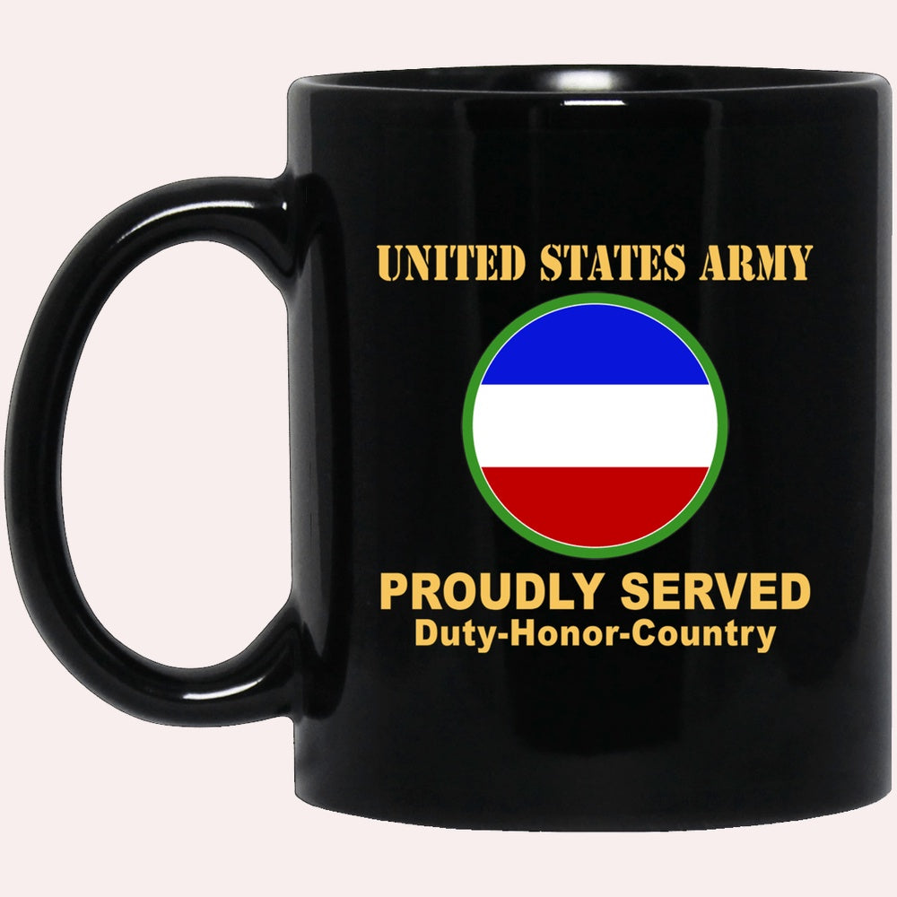 Us Army Mug, Veterans Mug, US Army CSIB FORCES COMMAND Black Mug, Us Army Coffee Mug, Military Coffee Mugs