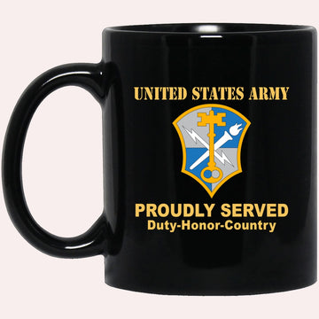 Us Army Mug, Veterans Mug, US Army CSIB INTELLIGENCE AND SECURITY COMMAND Black Mug, Us Army Coffee Mug, Military Coffee Mugs