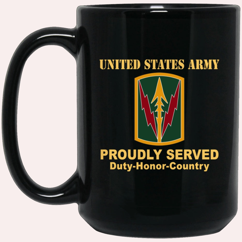 Us Army Mug, Veterans Mug, US Army CSIB MILITARY POLICE BRIGADEHAWAII Black Mug, Us Army Coffee Mug, Military Coffee Mugs