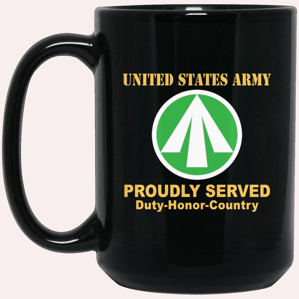 Us Army Mug, Veterans Mug, US Army CSIB MILITARY SURFACE DEPLOYMENT AND DISTRIBUTION COMMAND Black Mug
