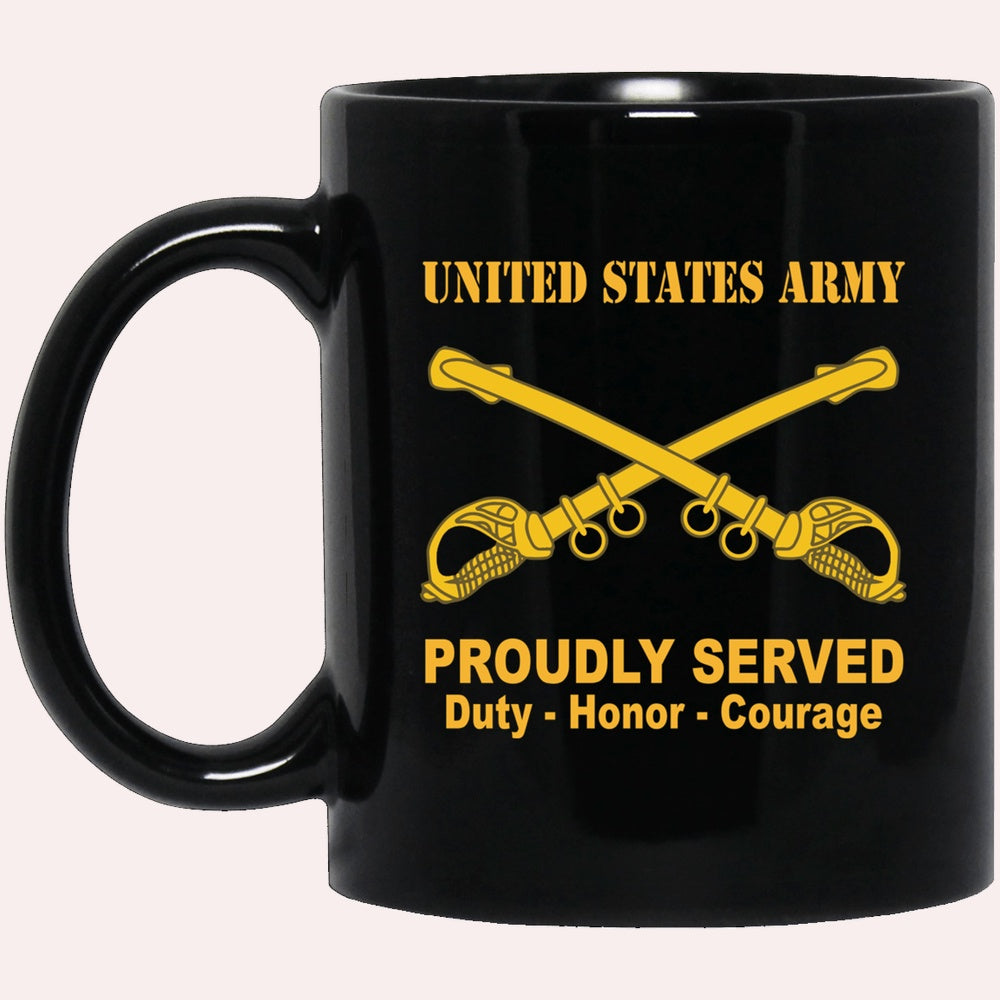 Us Army Mug, Veterans Mug, US Army Cavalry Black Mug, Us Army Coffee Mug, Military Coffee Mugs