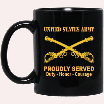 Us Army Mug, Veterans Mug, US Army Cavalry Black Mug, Us Army Coffee Mug, Military Coffee Mugs