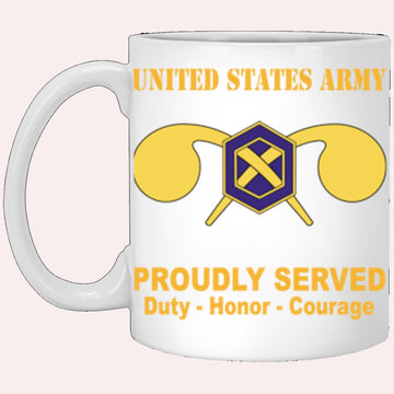Us Army Mug, Veterans Mug, US Army Chemical Corps Proudly Served Core Values White Mug, Us Army Coffee Mug, Military Coffee Mugs