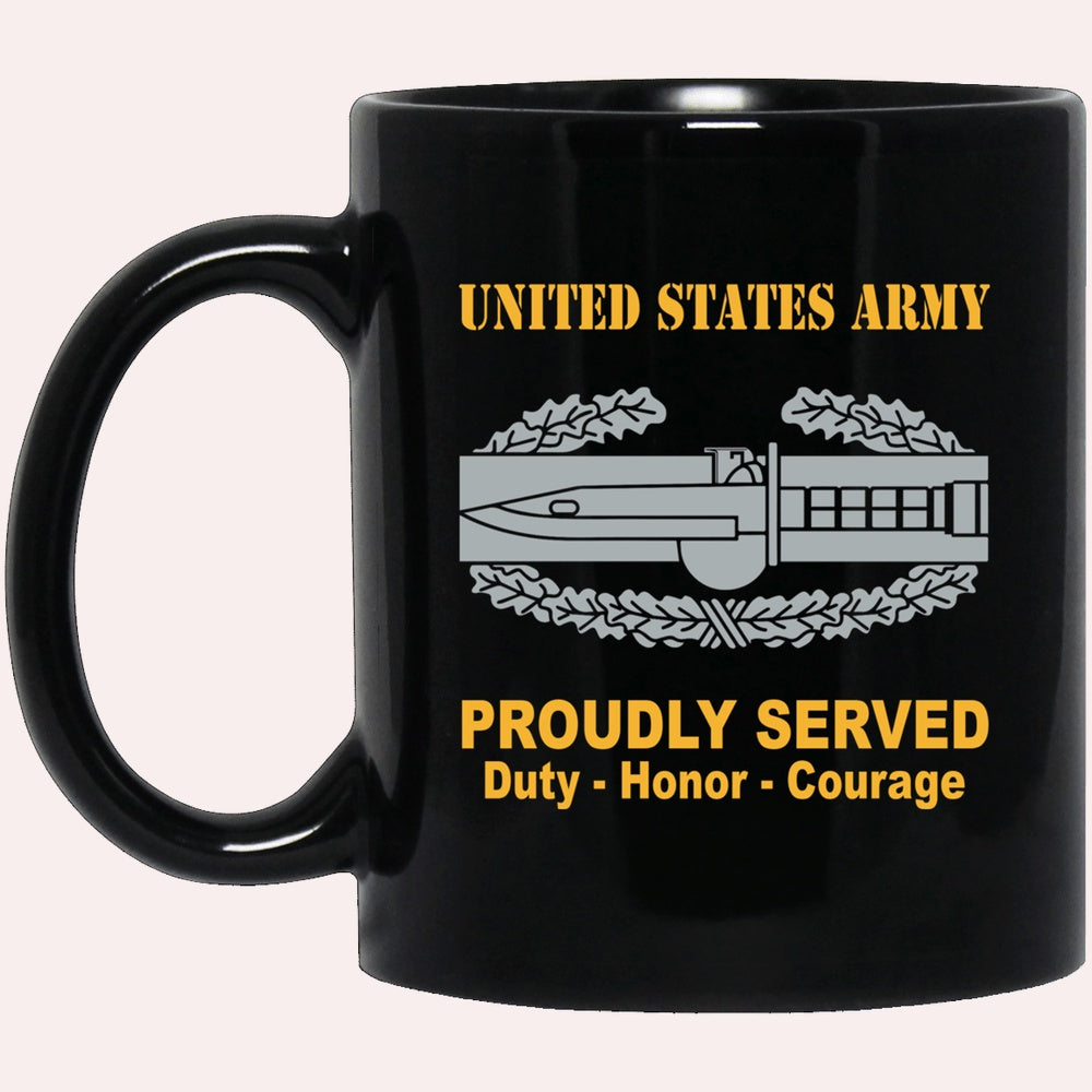 Us Army Mug, Veterans Mug, US Army Combat Action Badge Mug, Us Army Coffee Mug, Military Coffee Mugs